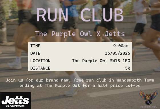 Run Club Jetts 24hr Fitness x The Purple Owl
