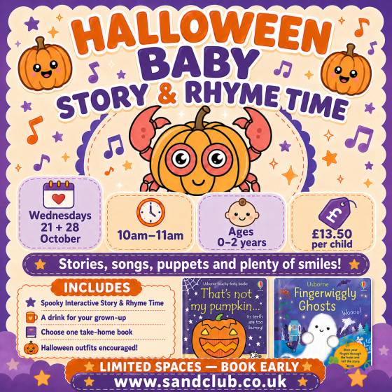 🎃 Halloween Baby Story & Rhyme Time 🎃  ( AGE 0-2) NO SAND