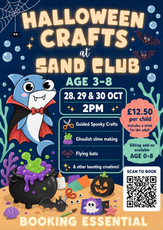 🎃✂️ HALLOWEEN CRAFTS - NO SAND CLUB! ✂️🎃(Age 3-8)