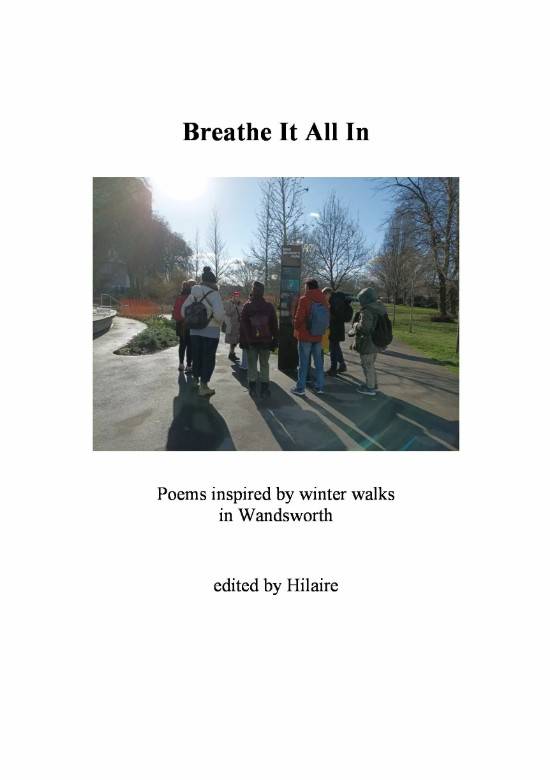 Hilaire Poetry Booklet Launch: Breathe It All In